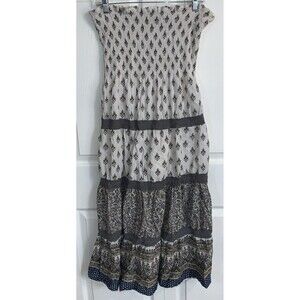 Speed Control Maxi Dress Womens M Strapless Boho Grunge Hippie Gypsy Festival